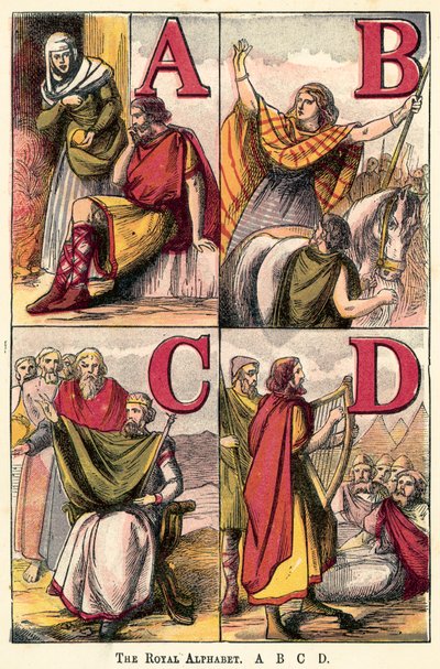 The Royal Alphabet, A, B, C, D by English School